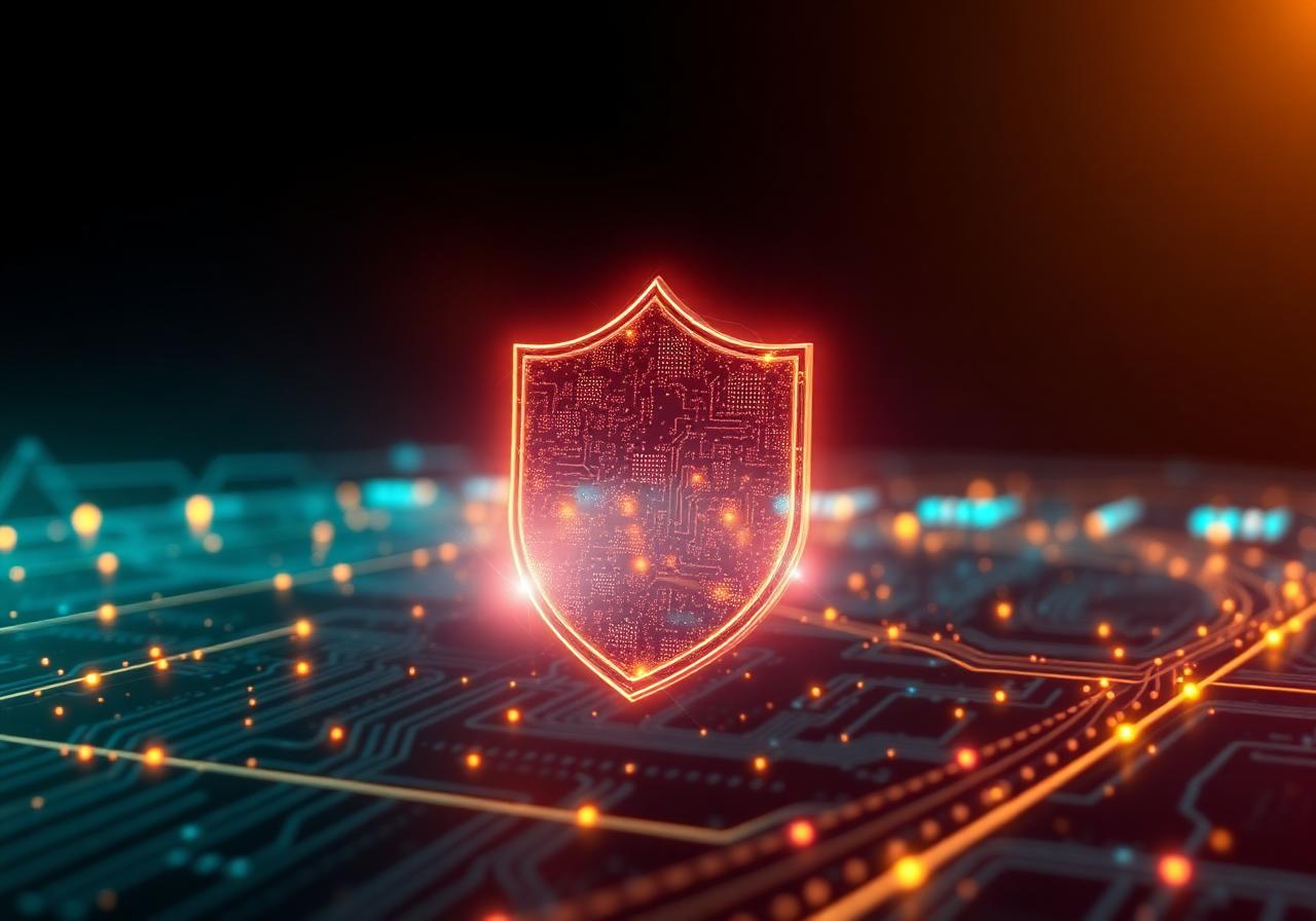 Cybersecurity shield over a circuit board